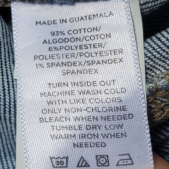 LOF The Skinny High-Rise Raw-Hem Denim Jeans. Size 31/12 - Picture 8 of 8